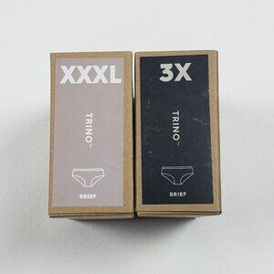 Allbirds Womens Brief Underwear Trino Blend 2-Pack 3X & XXXL Pitaya & Raincloud